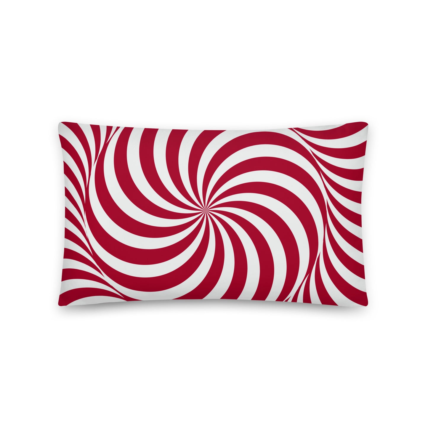 Candy Red Striped Pillow