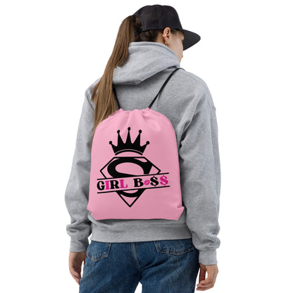 Girl Boss Drawstring Bag