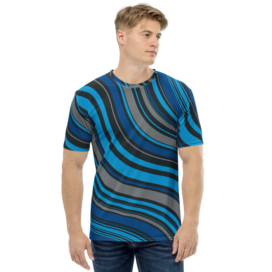 Blue Curve Stripe T-shirt