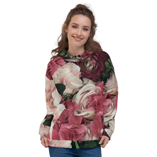 Brushed Fleece Rose Hoodie