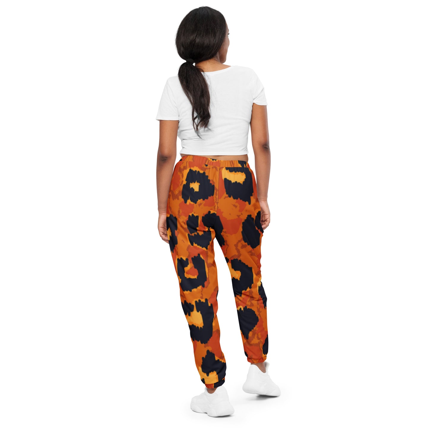 Leopard Print Women's Drawstring Track Pants