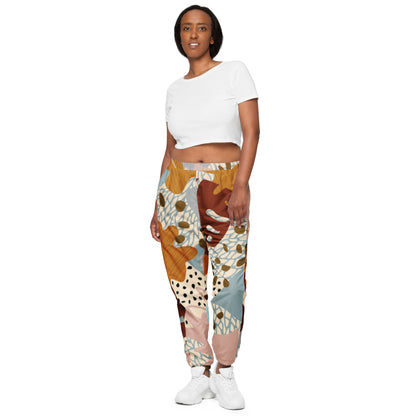 Abstract Foliage Women's Drawstring Track Pants