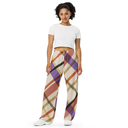 Plaid Women's Wide Leg Pants