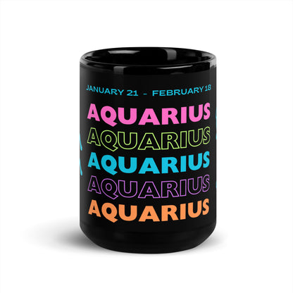 Aquarius Essence Ceramic Zodiac Mug 15 oz