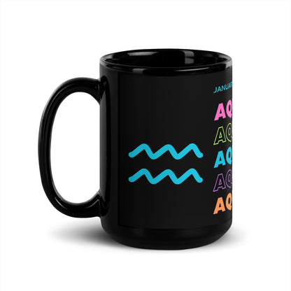 Aquarius Essence Ceramic Zodiac Mug 15 oz