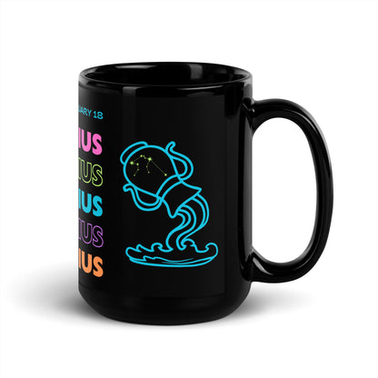 Aquarius Essence Ceramic Zodiac Mug 15 oz