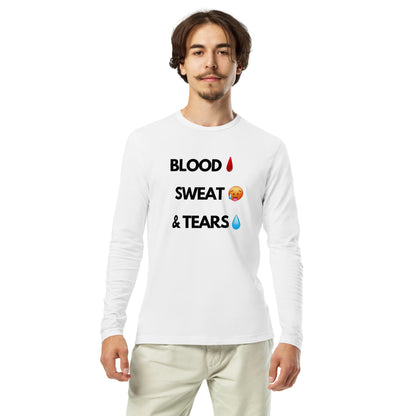 Blood Sweat & Tears Long Sleeve Fitted Crew T-shirt