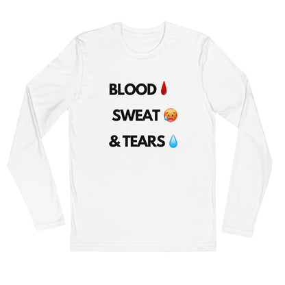 Blood Sweat & Tears Long Sleeve Fitted Crew T-shirt