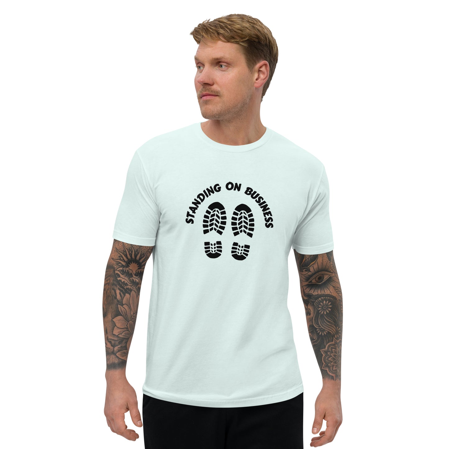 Standing On Business Fitted Men's T-Shirt