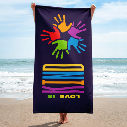 Love Is Kind 30″ × 60″ Towel