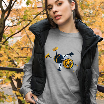 Long Sleeve Crew Neck Bee Tee