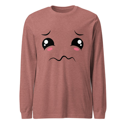 Kawaii Emoji Long Sleeve Women's T-shirt