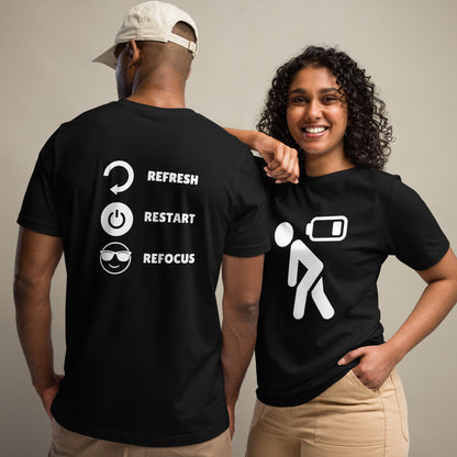 Refresh Restart Refocus Graphic T-shirt