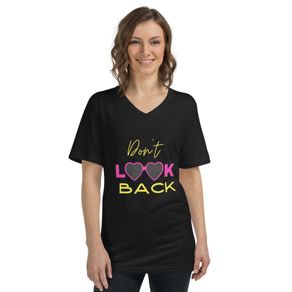 Don't Look Back Short Sleeve V-Neck T-Shirt