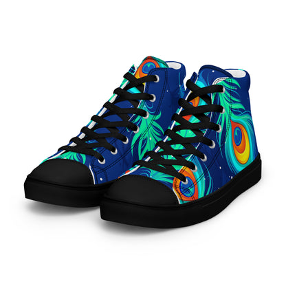 Peacock Women’s High Top Canvas Shoes