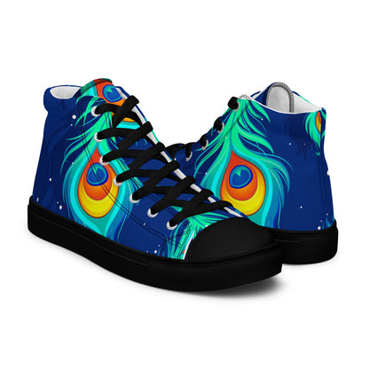 Peacock Women’s High Top Canvas Shoes