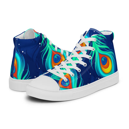 Peacock Women’s High Top Canvas Shoes