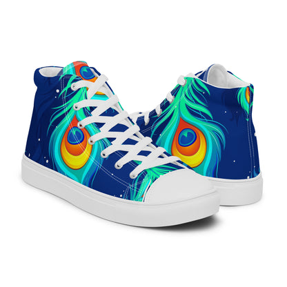 Peacock Women’s High Top Canvas Shoes