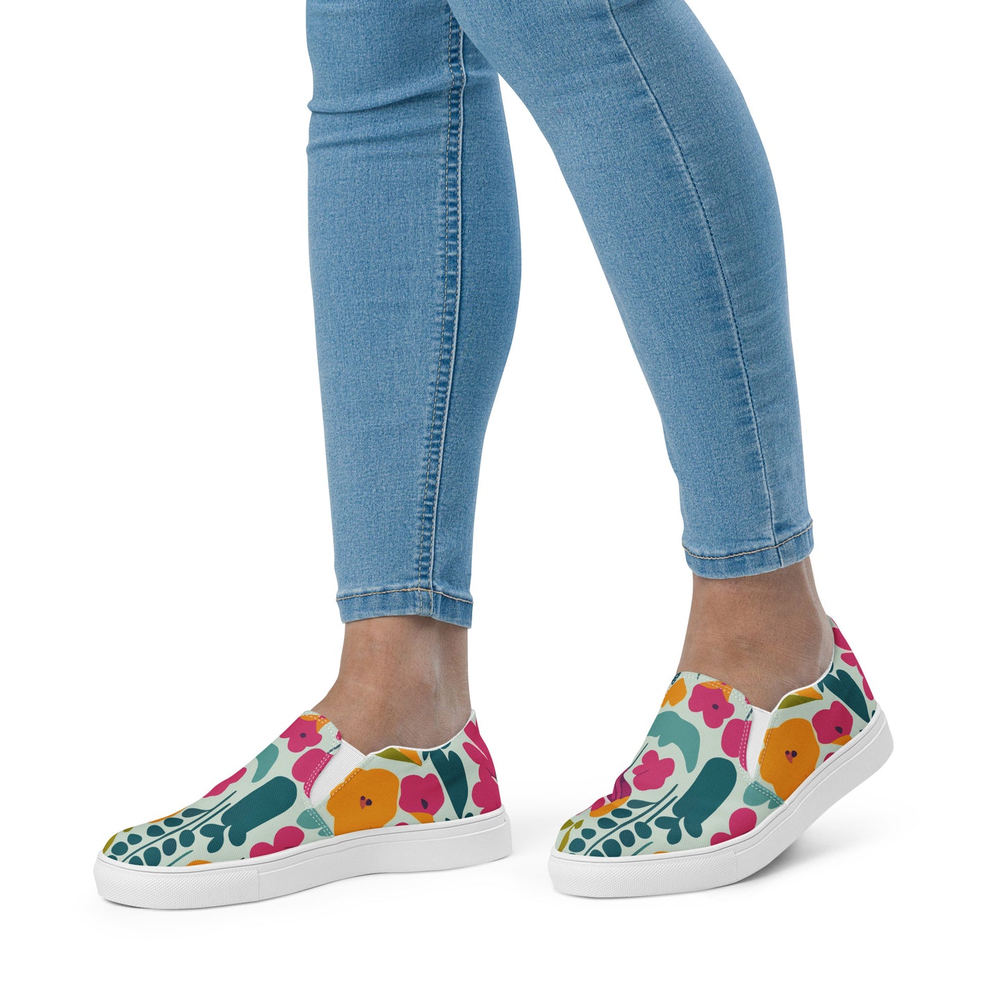 Women’s Floral Slip-on Canvas Shoes