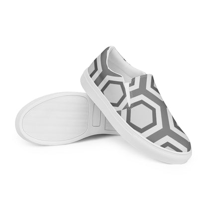 Women’s Gray/White Canvas Shoes